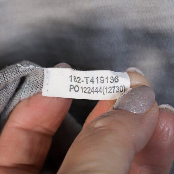 Tommy Bahama Reversible Size XL grey marled long sleeve lightweight sweater - Picture 13 of 14